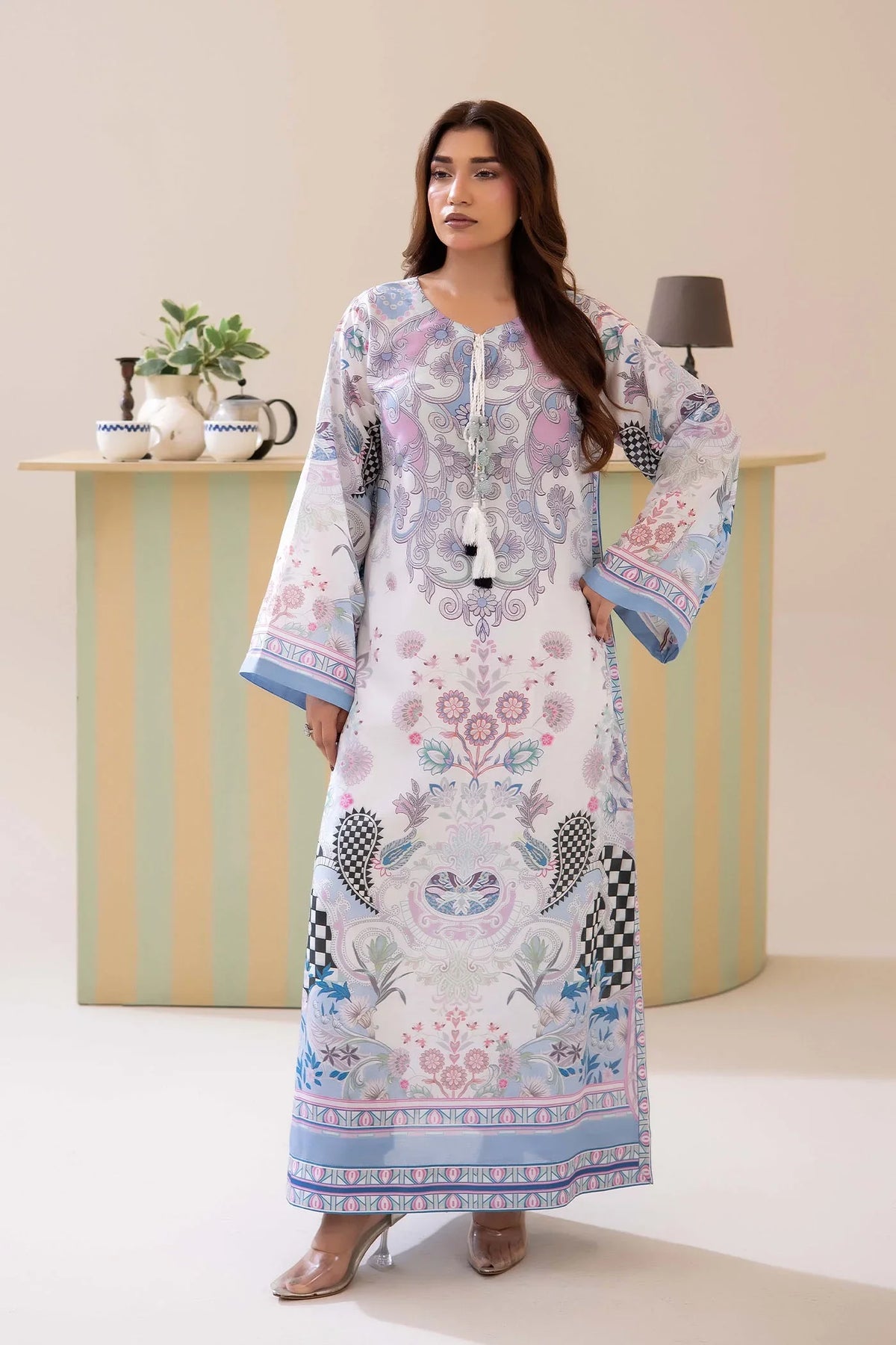 Adans Libas | Adans Jacobean | PRINTED KAFTAN-05 - 1