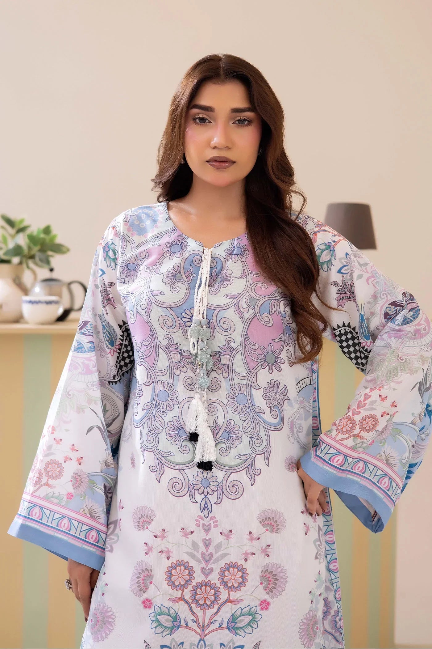 Adans Libas | Adans Jacobean | PRINTED KAFTAN-05 - 2