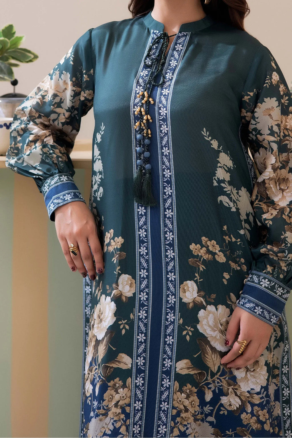 Adans Libas | Adans Jacobean | PRINTED KAFTAN-07 - 2