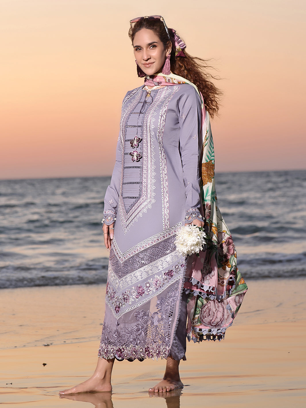 Izel | Saahil Signature Lawn 24 | VANYA - House Of Anaya