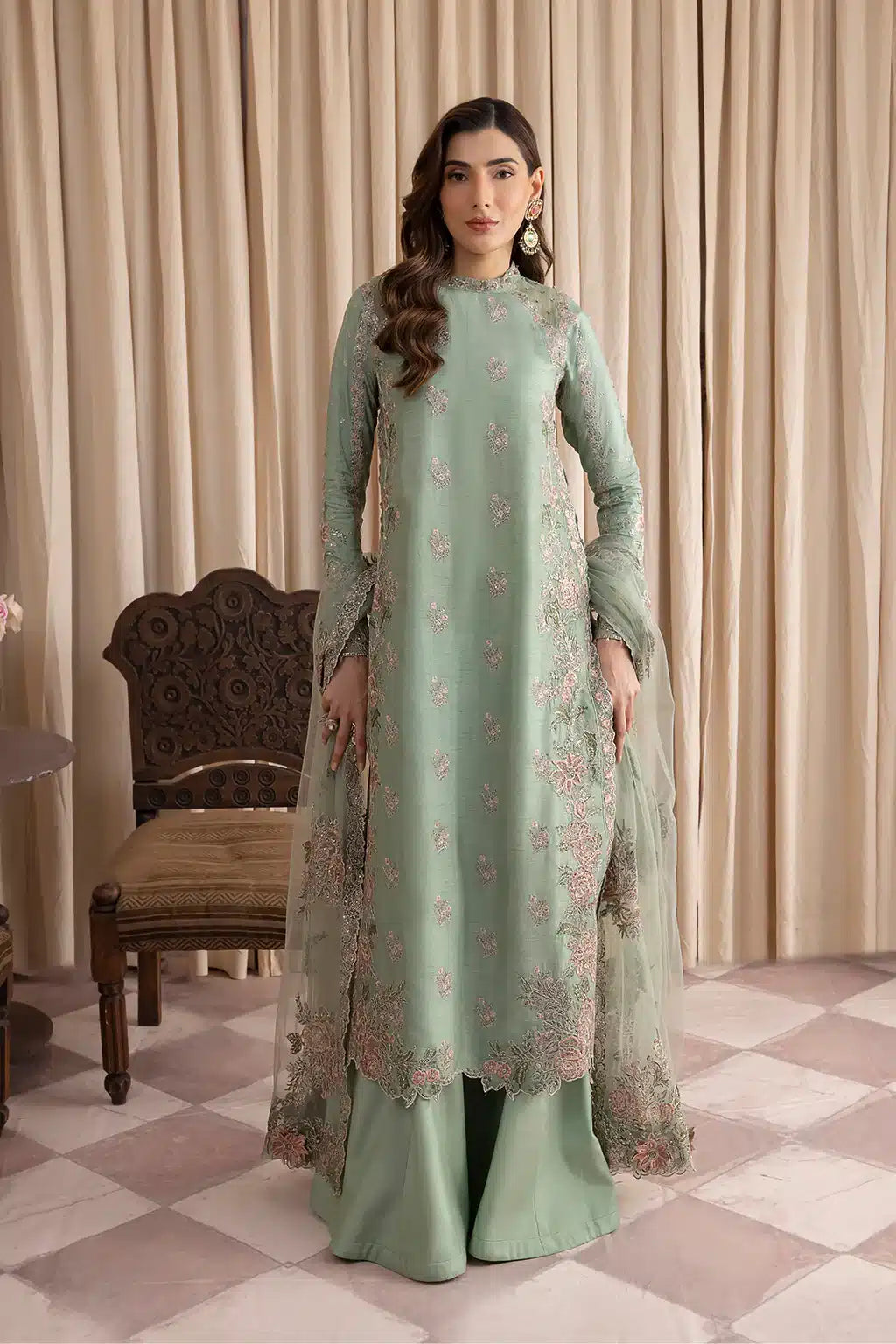Iznik | Festive Raw Silk 23 | IRS-01 SUAVE - House Of Anaya