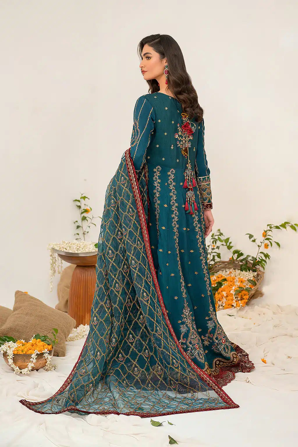 Iznik | Festive Raw Silk 23 | IRS-08 SANGUINE - House Of Anaya