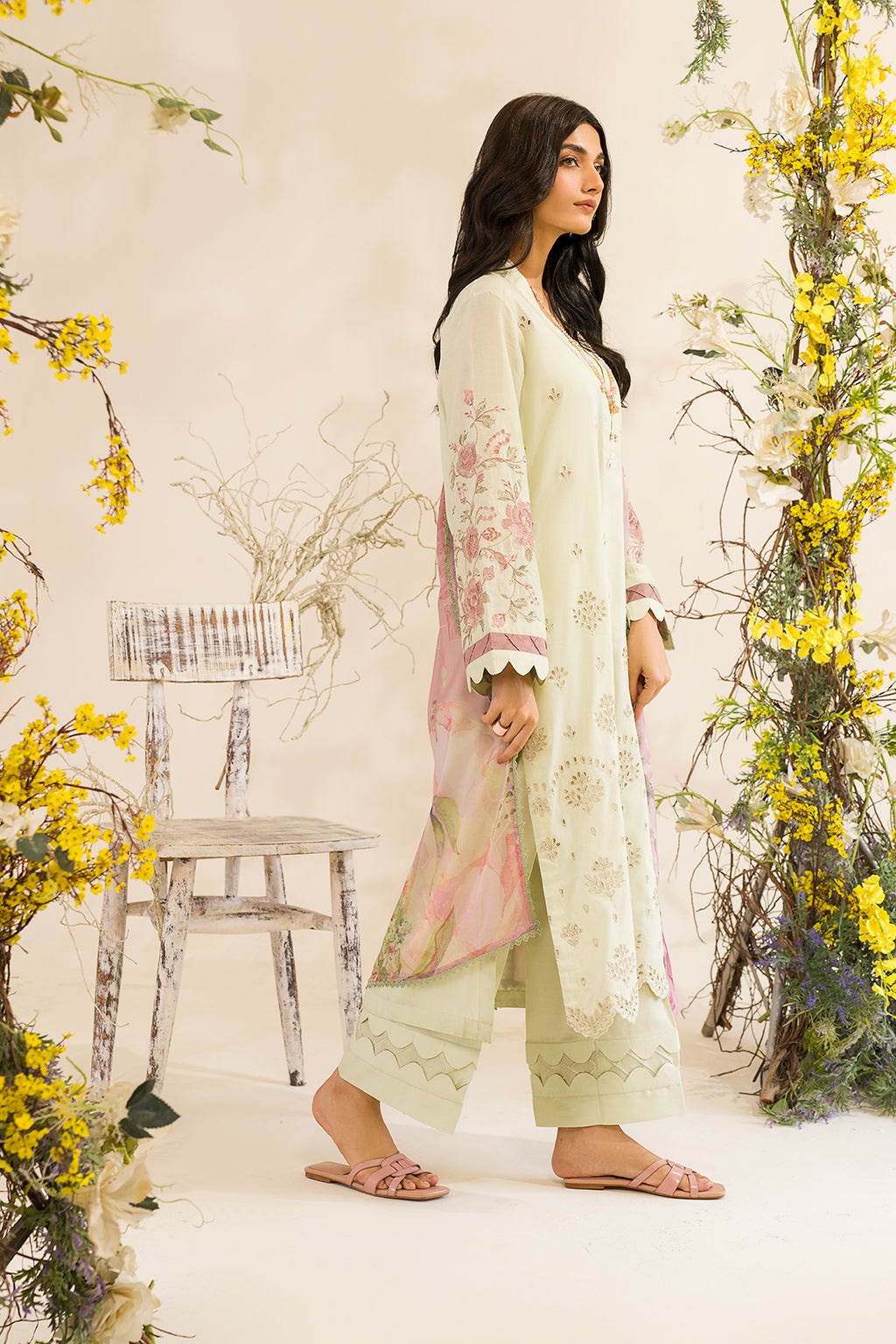 Iznik | Lawnkari 24 | UE-198 SILKGREEN - House Of Anaya