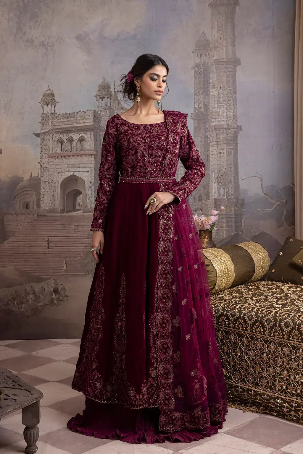 Iznik | Festive Velvet 23 | IV-33 MAHSA - House Of Anaya