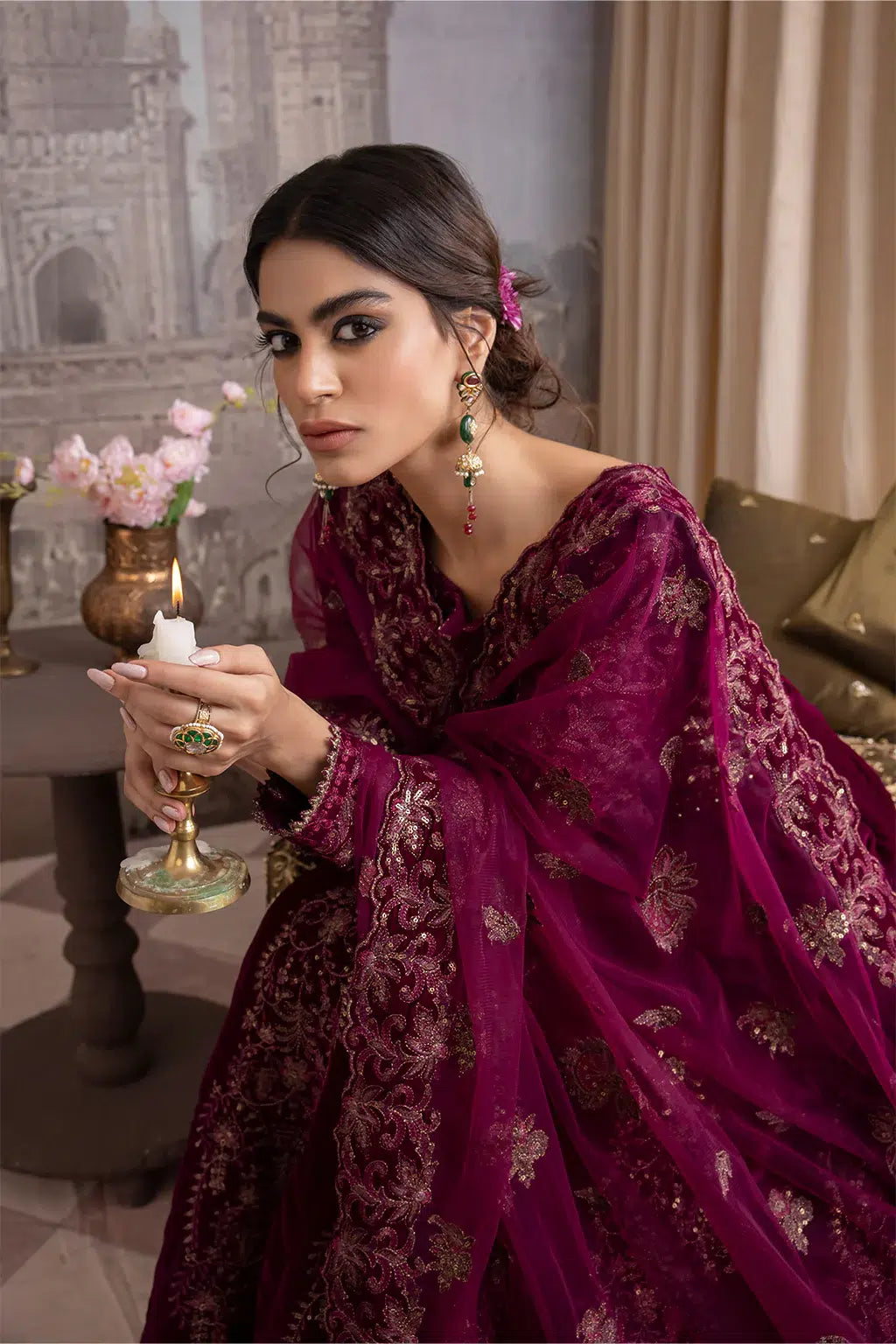 Iznik | Festive Velvet 23 | IV-33 MAHSA - House Of Anaya