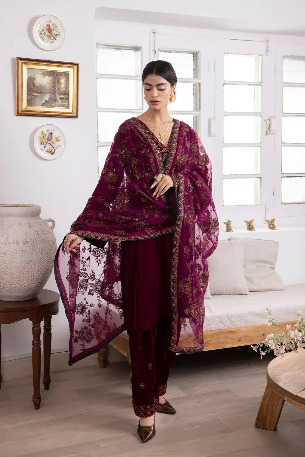 Iznik | Festive Velvet 23 | IV-31 SHIRIN - House Of Anaya