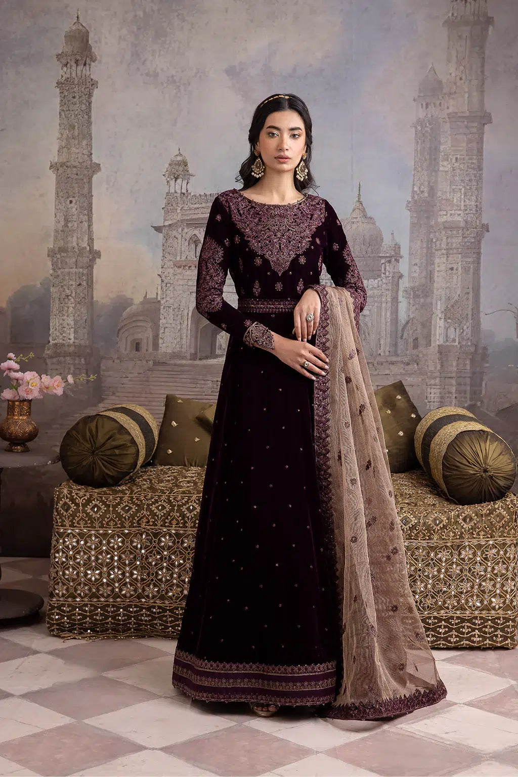 Iznik | Festive Velvet 23 | IV-36 ELAHEH - House Of Anaya