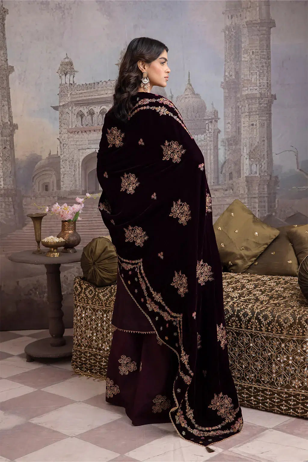 Iznik | Festive Velvet 23 | IV-32 ZARIN - House Of Anaya