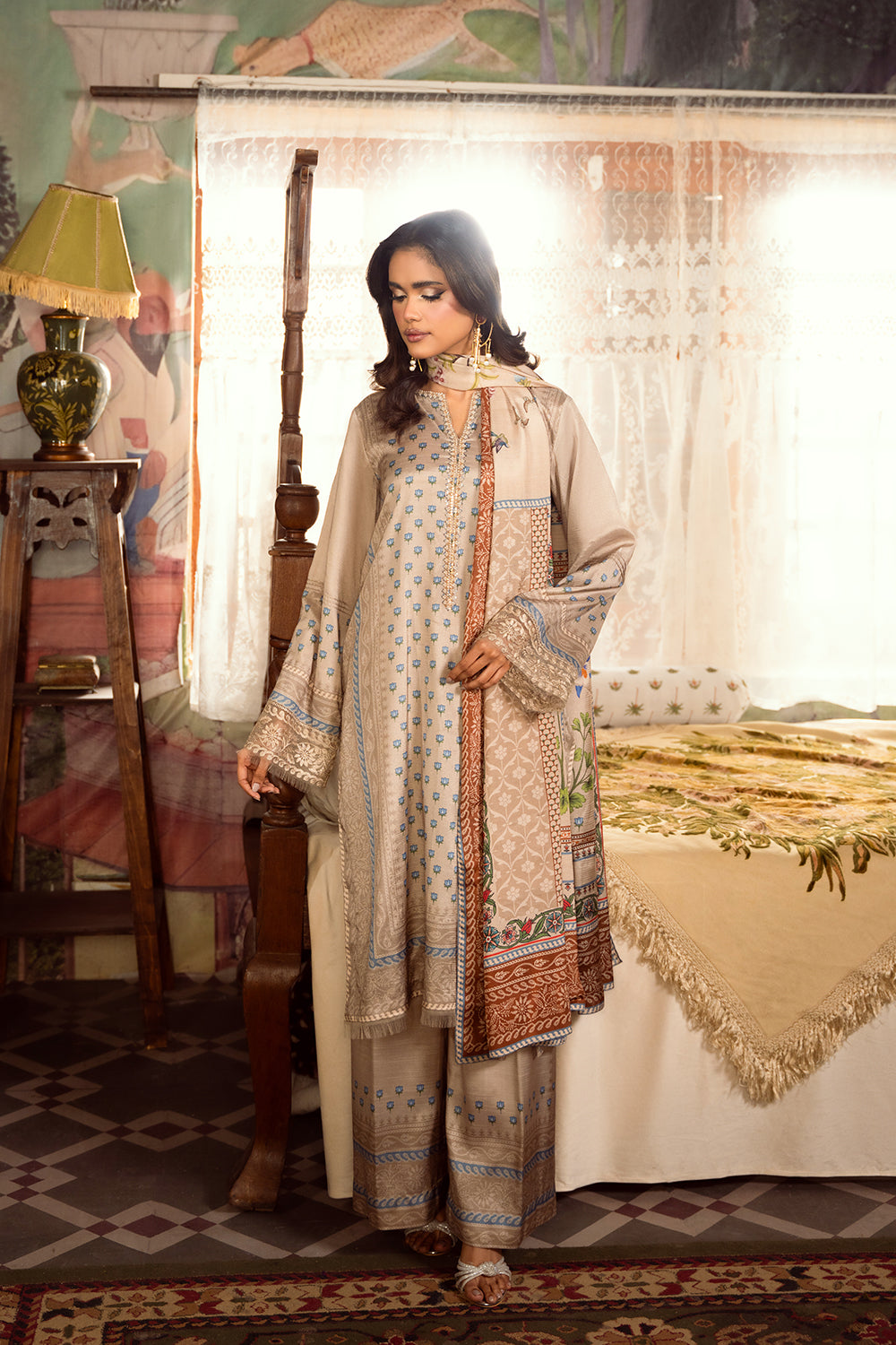 Saira Rizwan | Dahini Silk Pret | MERCINA - SRLP06-25 - Riwayat-e-Khas