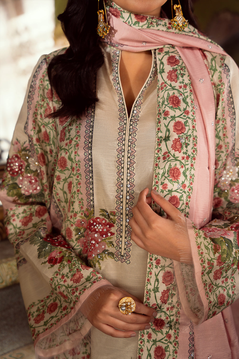 Saira Rizwan | Dahini Silk Pret | ADELIA -SRLP07-25 - House Of Anaya