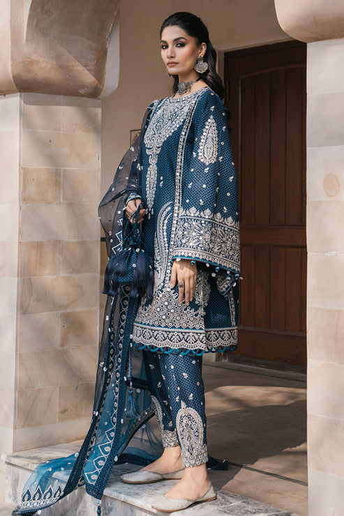 Jazmin | Shahkaar Luxury Lawn 24 | SL24-D5 - Riwayat-e-Khas