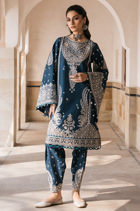 Jazmin | Shahkaar Luxury Lawn 24 | SL24-D5 - Riwayat-e-Khas
