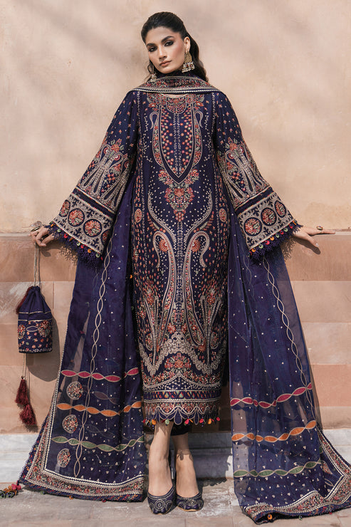 Jazmin | Shahkaar Luxury Lawn 24 | SL24-D9 - Riwayat-e-Khas