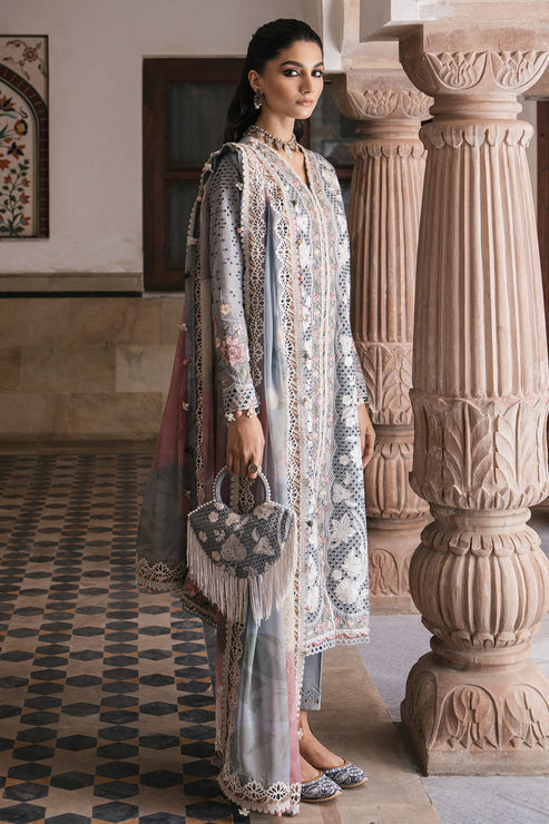 Jazmin | Shahkaar Luxury Lawn 24 | SL24-D3 - Riwayat-e-Khas