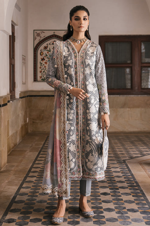 Jazmin | Shahkaar Luxury Lawn 24 | SL24-D3 - Riwayat-e-Khas