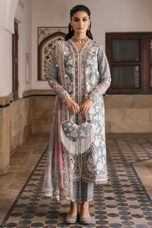 Jazmin | Shahkaar Luxury Lawn 24 | SL24-D3 - Riwayat-e-Khas