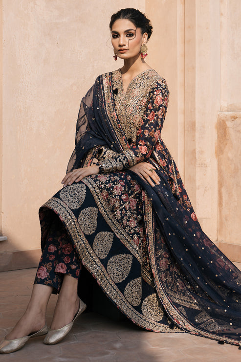 Jazmin | Shahkaar Luxury Lawn 24 | SL24-D1 - Riwayat-e-Khas