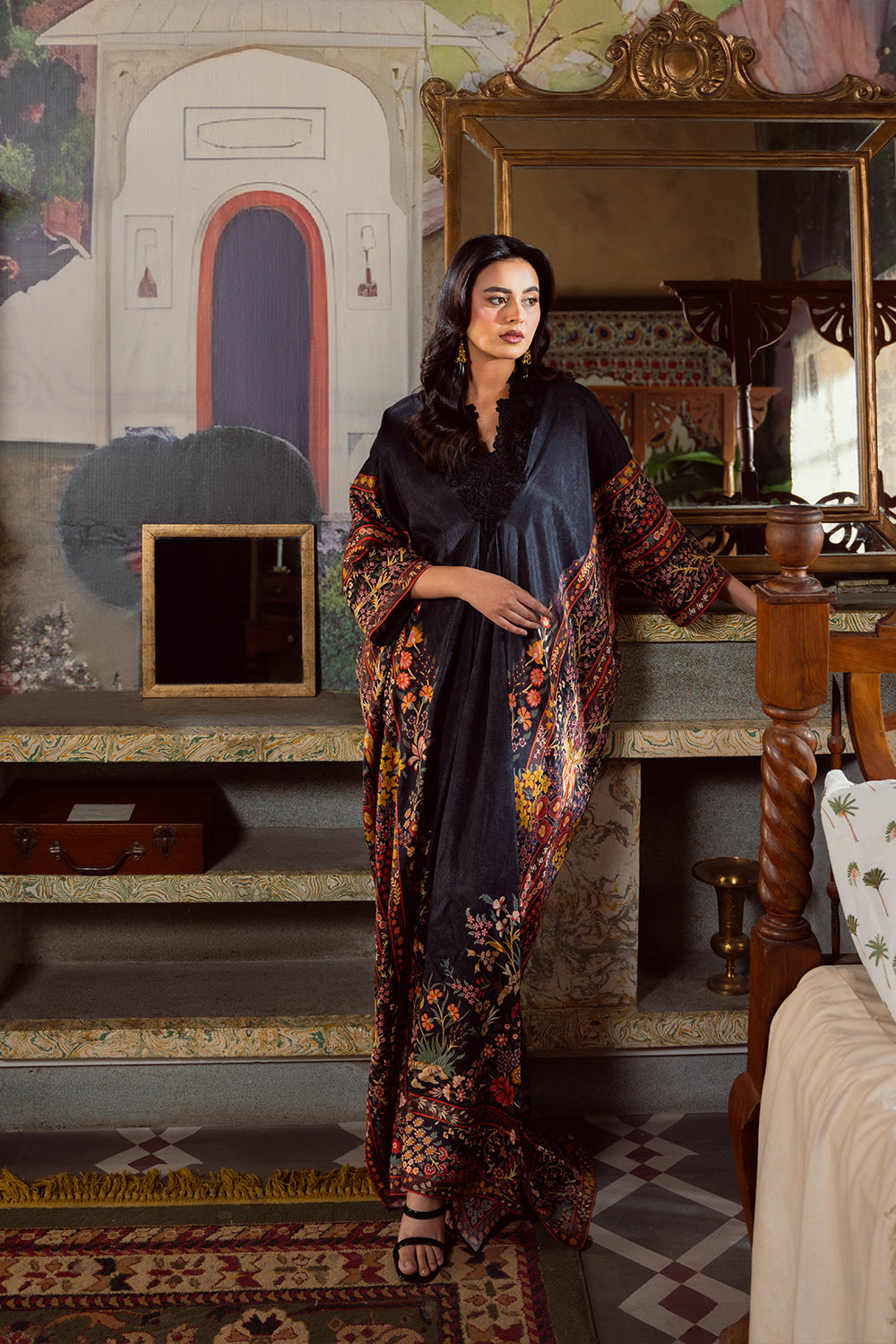 Saira Rizwan | Dahini Silk Pret | REEF -SRLP05-25 - Riwayat-e-Khas