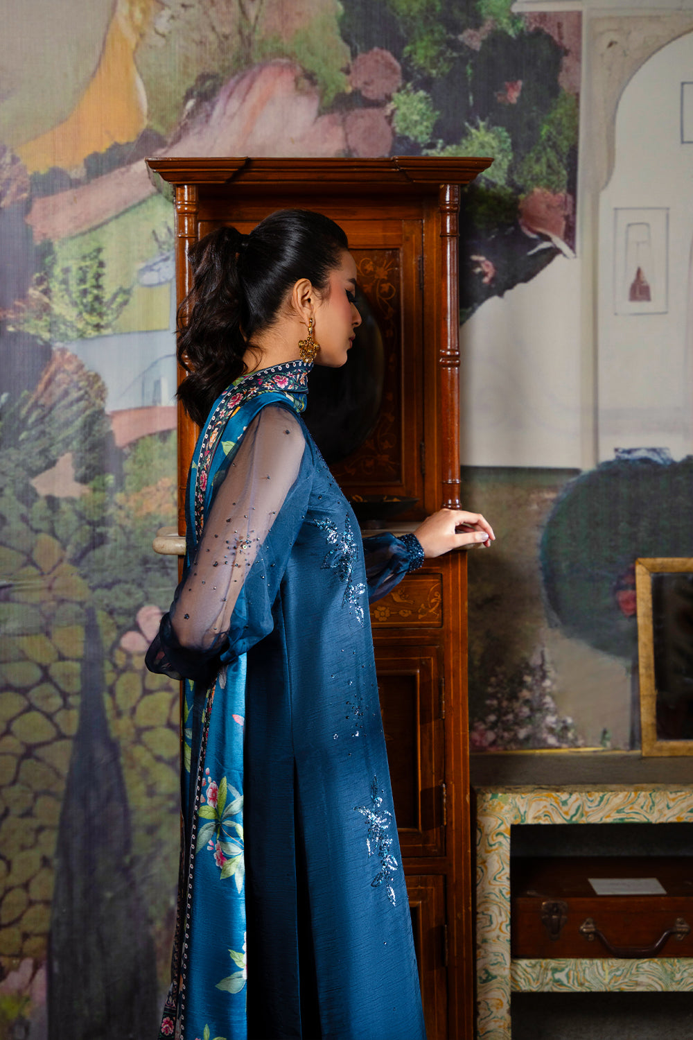 Saira Rizwan | Dahini Silk Pret | SIAN -SRLP03-25 - Riwayat-e-Khas