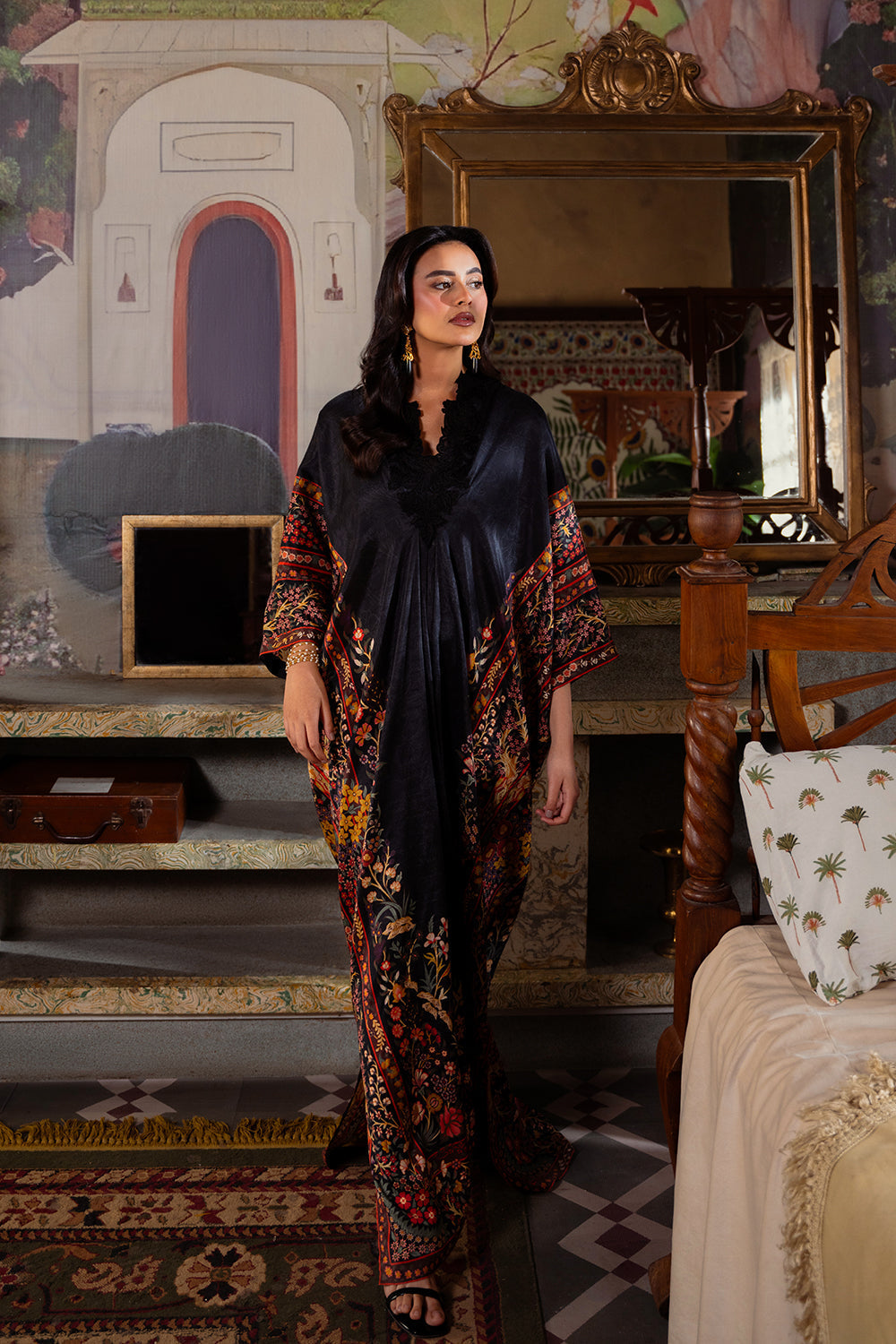 Saira Rizwan | Dahini Silk Pret | REEF -SRLP05-25 - Riwayat-e-Khas