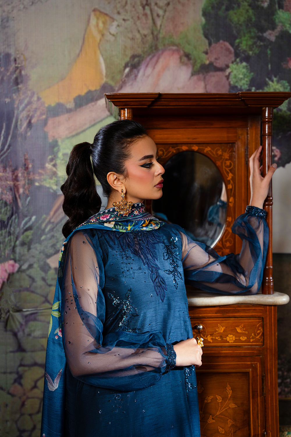 Saira Rizwan | Dahini Silk Pret | SIAN -SRLP03-25 - Riwayat-e-Khas