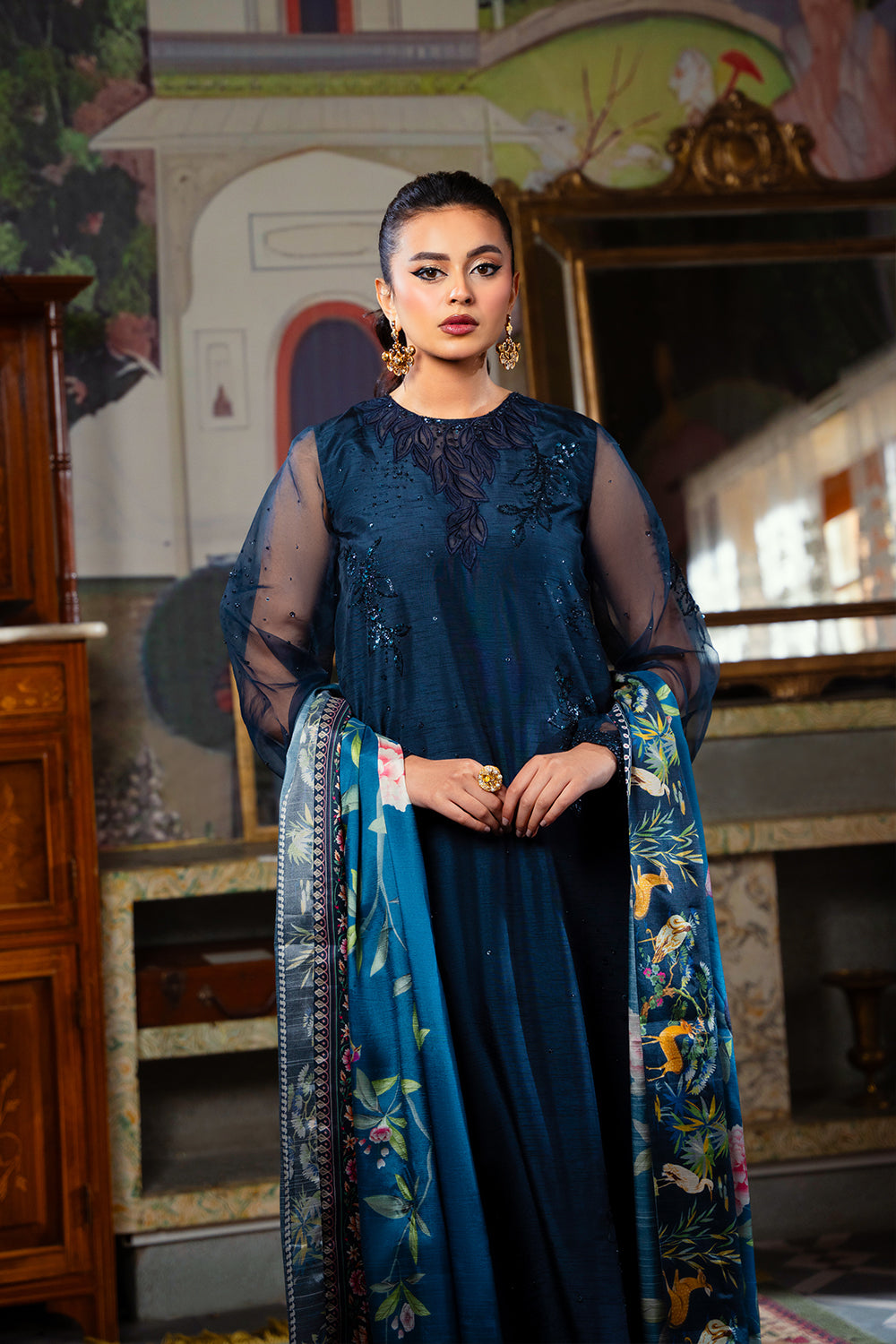 Saira Rizwan | Dahini Silk Pret | SIAN -SRLP03-25 - Riwayat-e-Khas