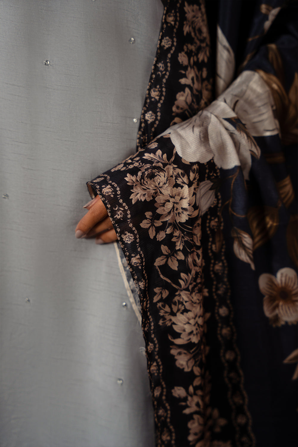 Saira Rizwan | Dahini Silk Pret | SWAN - SRLP04-25 - Riwayat-e-Khas