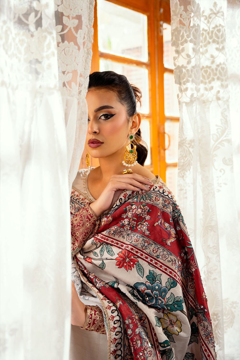 Saira Rizwan | Dahini Silk Pret | DUNE - SRLP01-25 - Riwayat-e-Khas