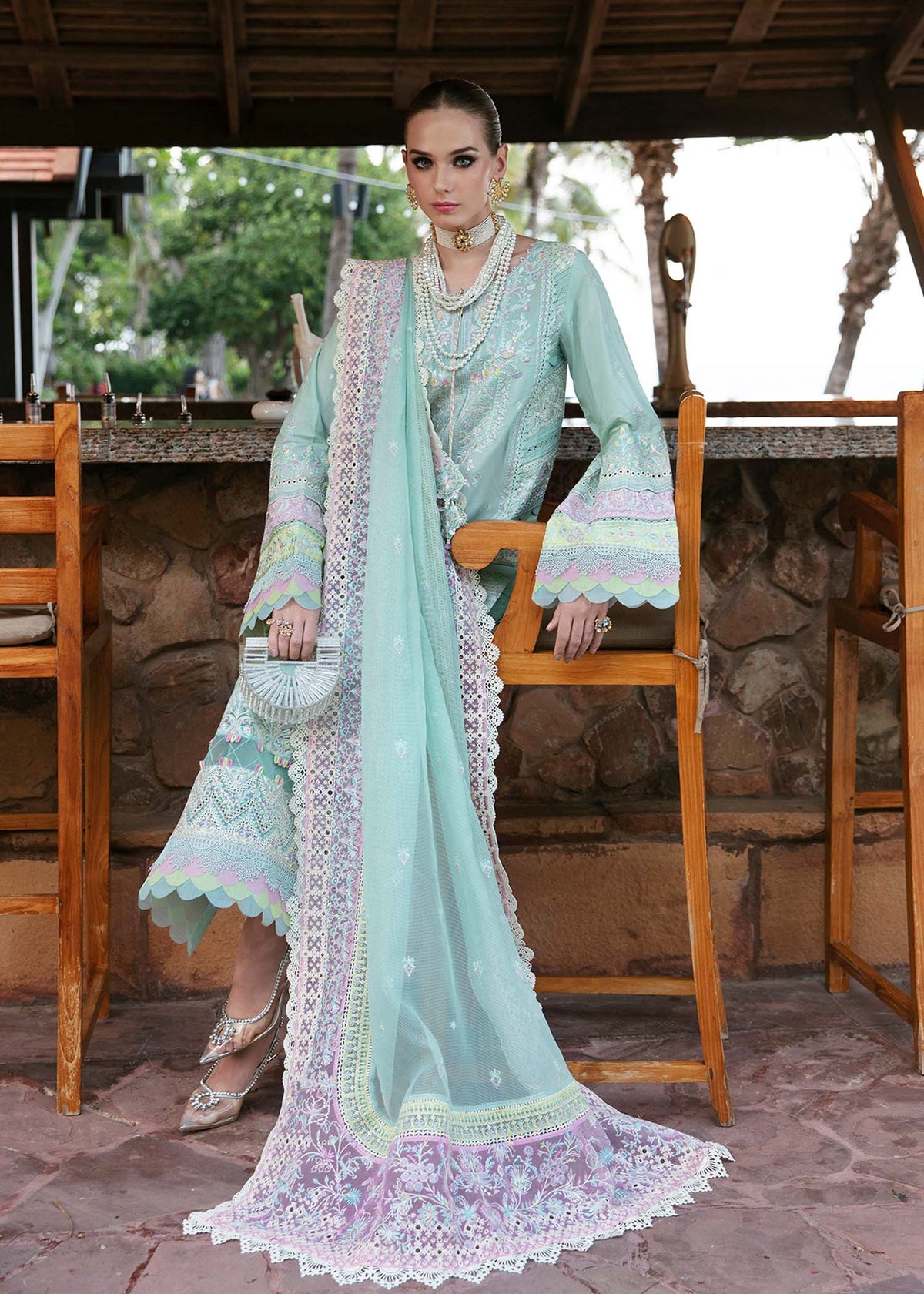 Kanwal Malik | Sareen Luxury Lawn 24 | Camilla - House Of Anaya