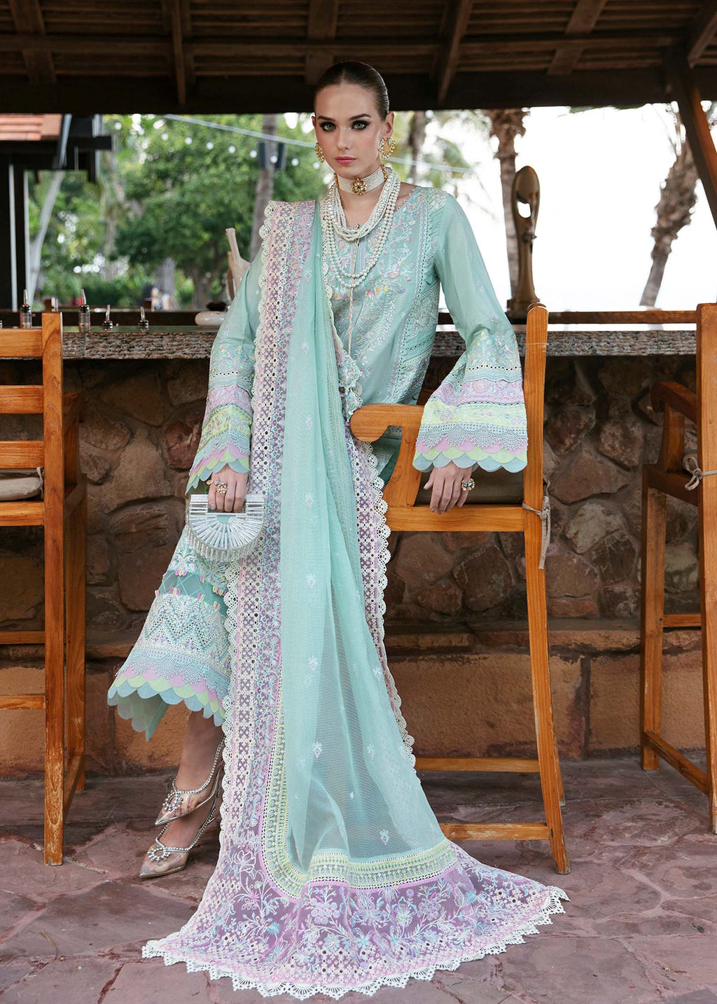 Kanwal Malik | Sareen Luxury Lawn 24 | Camilla - House Of Anaya