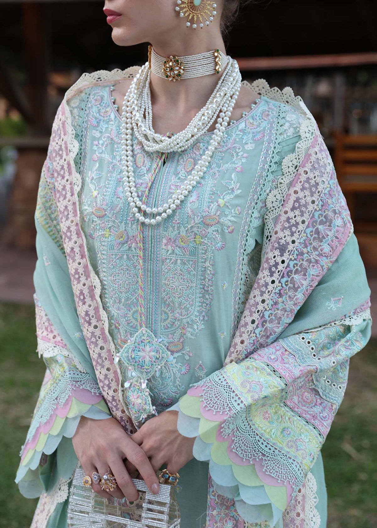 Kanwal Malik | Sareen Luxury Lawn 24 | Camilla - House Of Anaya