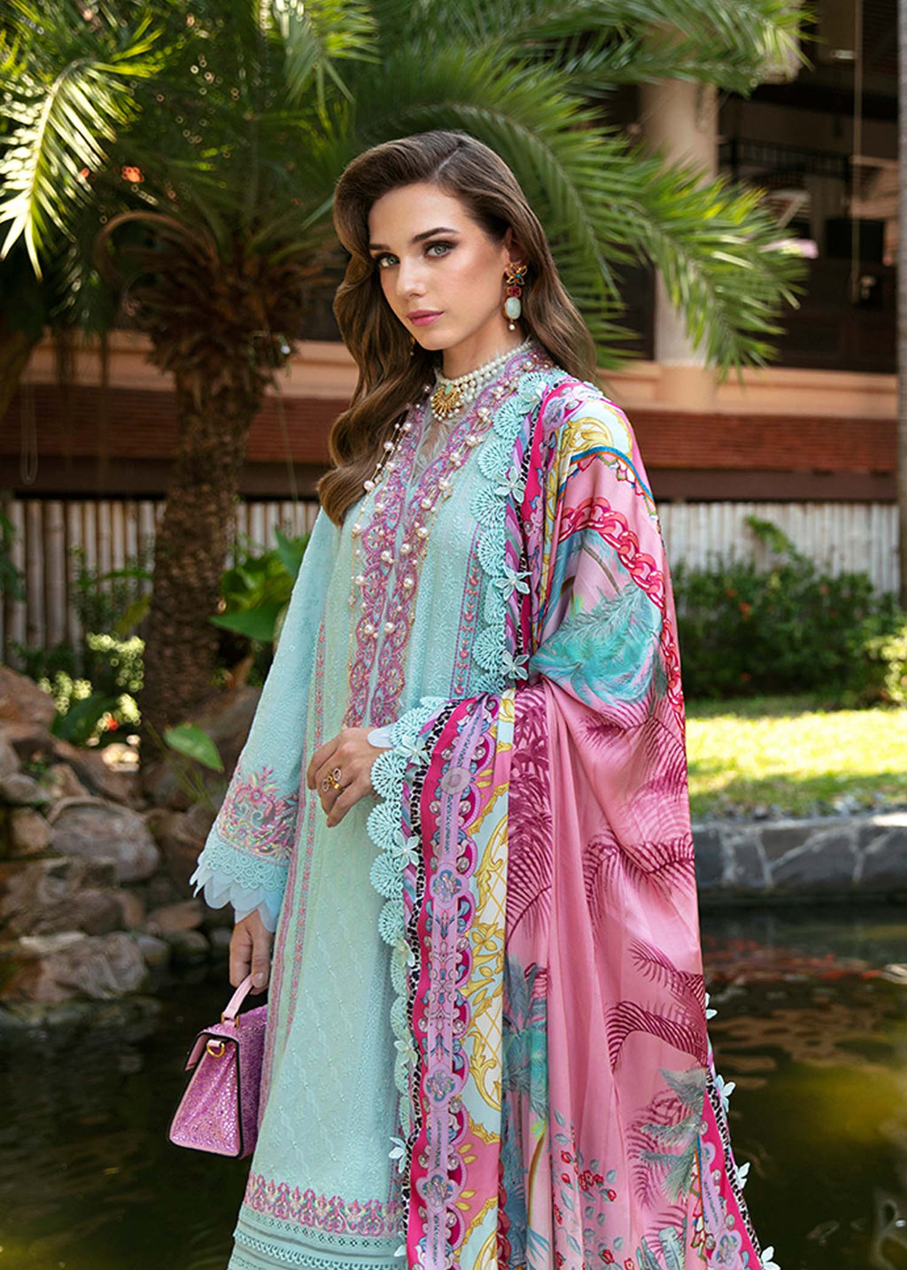 Kanwal Malik | Sareen Luxury Lawn 24 | Lilly - House Of Anaya