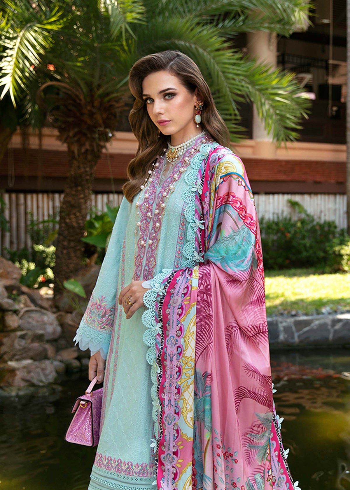 Kanwal Malik | Sareen Luxury Lawn 24 | Lilly - House Of Anaya