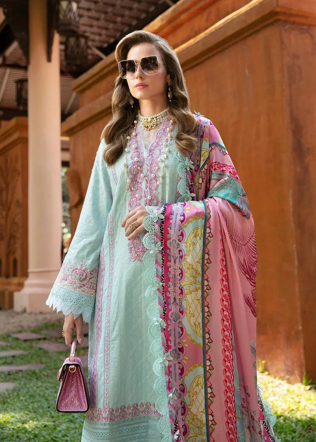 Kanwal Malik | Sareen Luxury Lawn 24 | Lilly - House Of Anaya