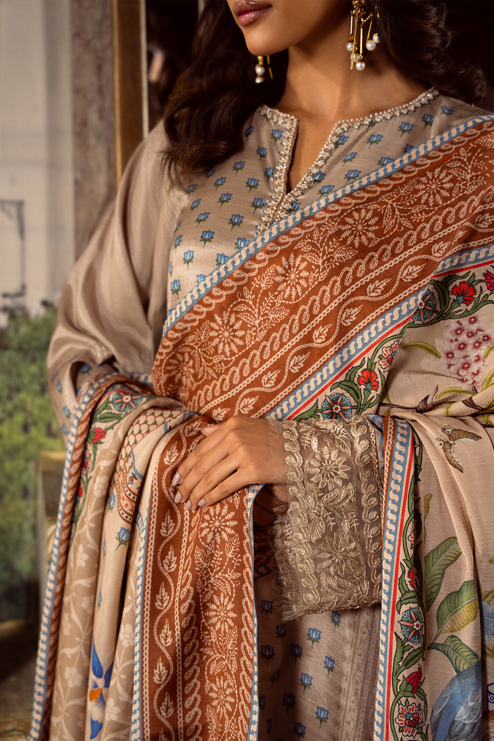 Saira Rizwan | Dahini Silk Pret | MERCINA - SRLP06-25 - Riwayat-e-Khas