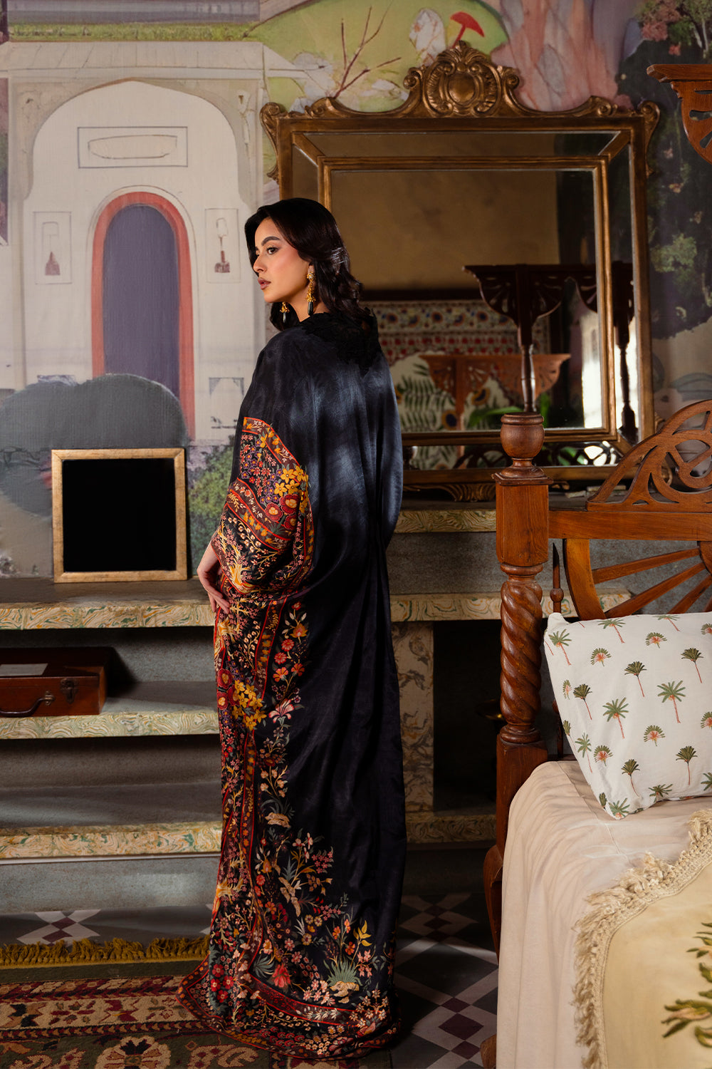 Saira Rizwan | Dahini Silk Pret | REEF -SRLP05-25 - Riwayat-e-Khas