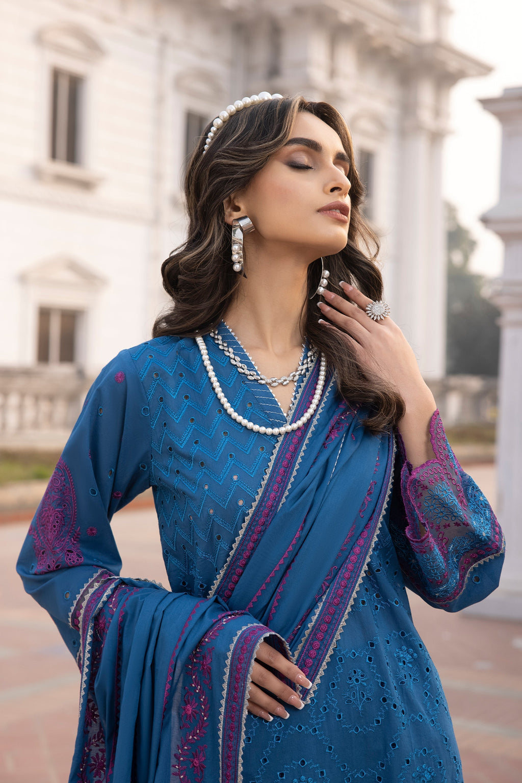 LSM | Spring Embroidered 24 | A-4 - Riwayat-e-Khas