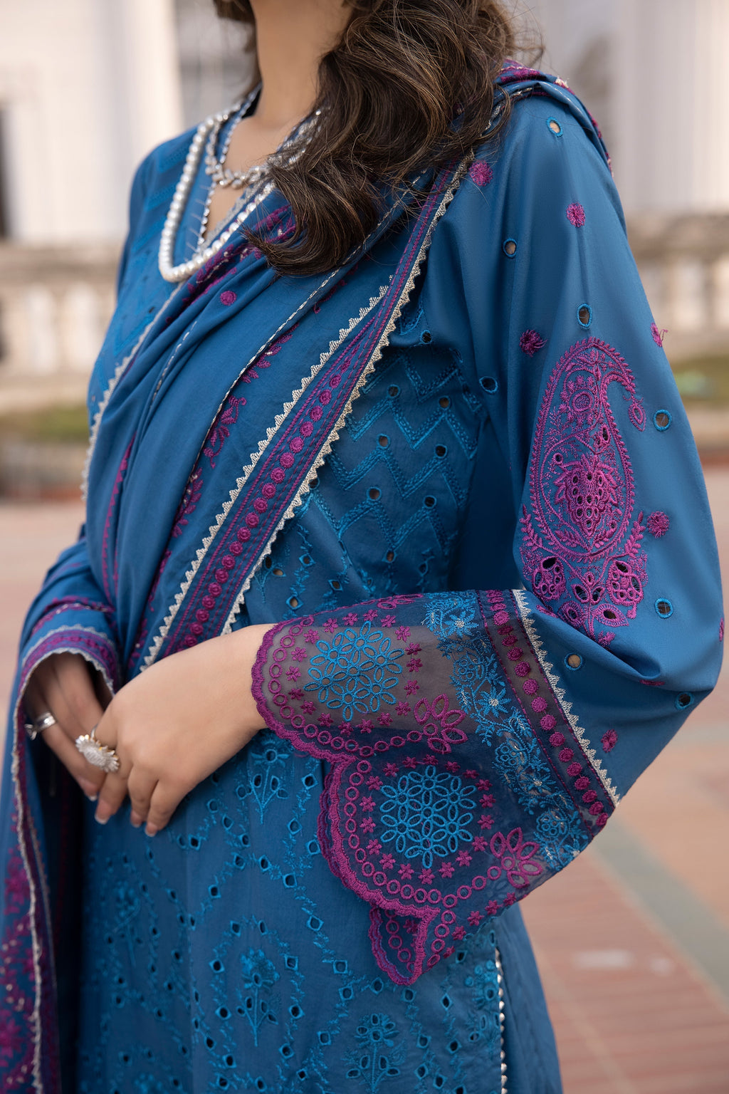 LSM | Spring Embroidered 24 | A-4 - Riwayat-e-Khas