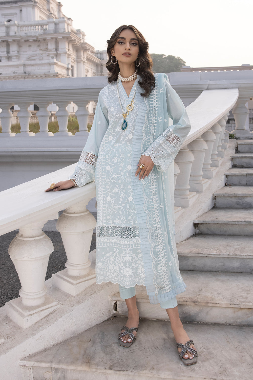 LSM | Spring Embroidered 24 | A-8 - Riwayat-e-Khas
