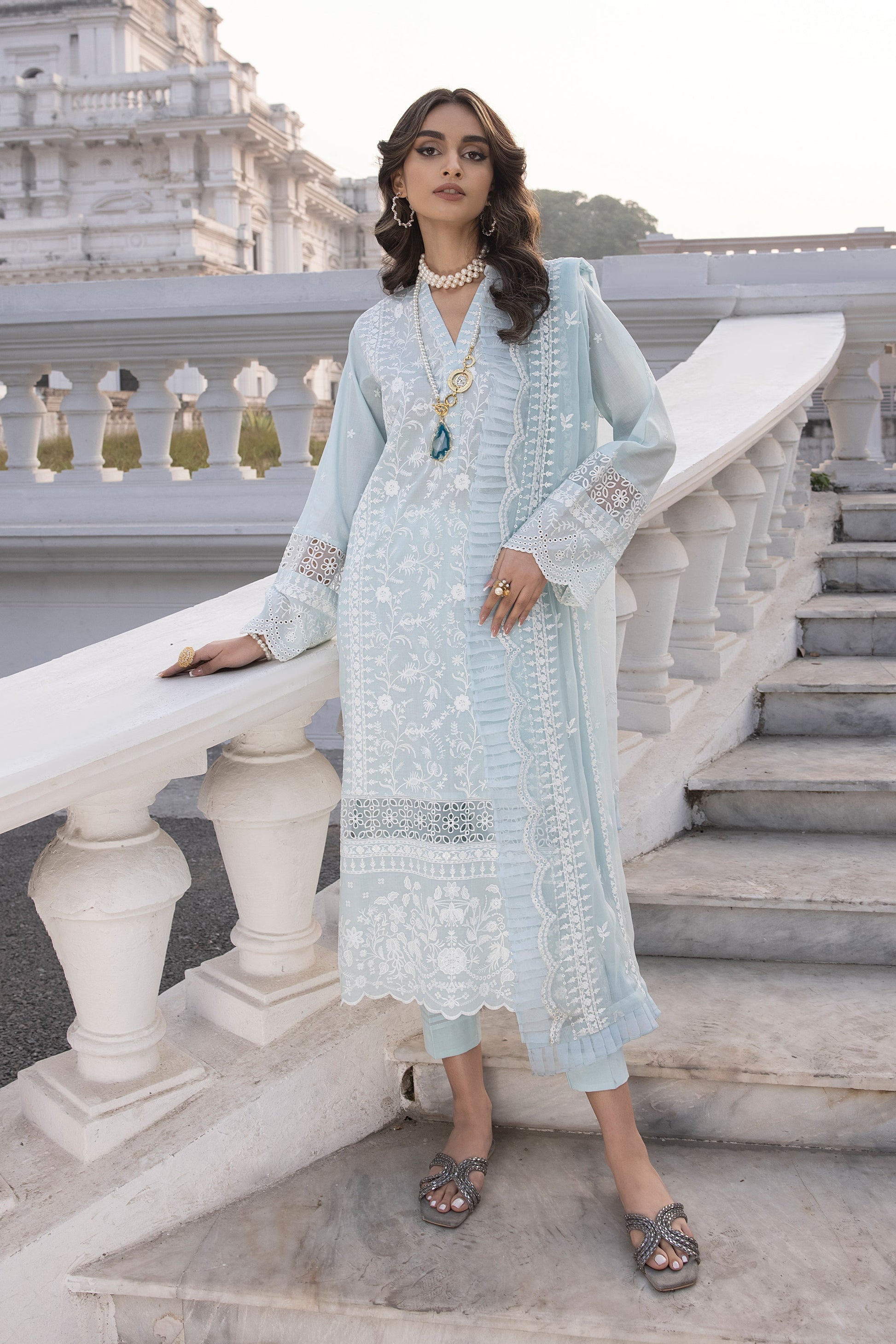 LSM | Spring Embroidered 24 | A-8 - Riwayat-e-Khas
