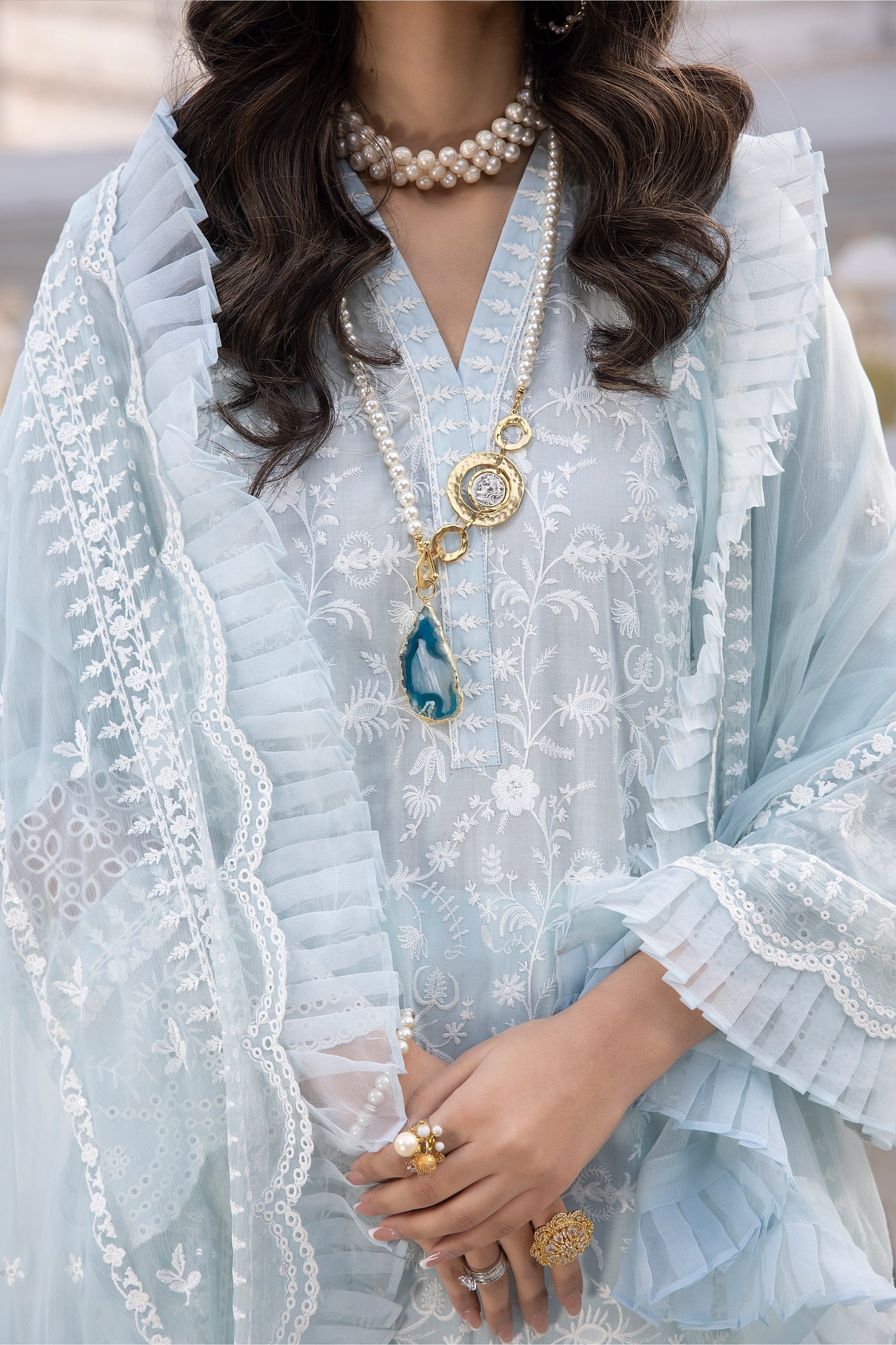 LSM | Spring Embroidered 24 | A-8 - Riwayat-e-Khas