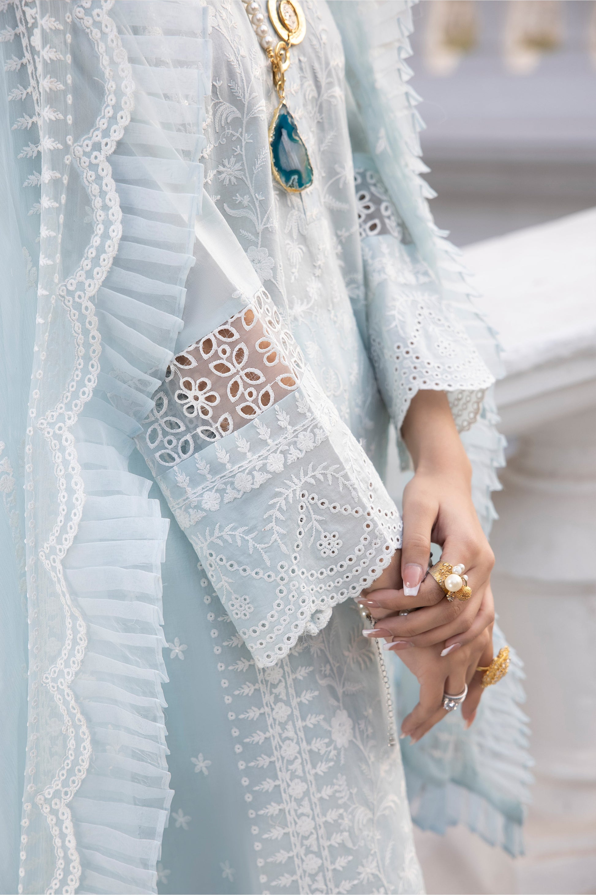 LSM | Spring Embroidered 24 | A-8 - Riwayat-e-Khas