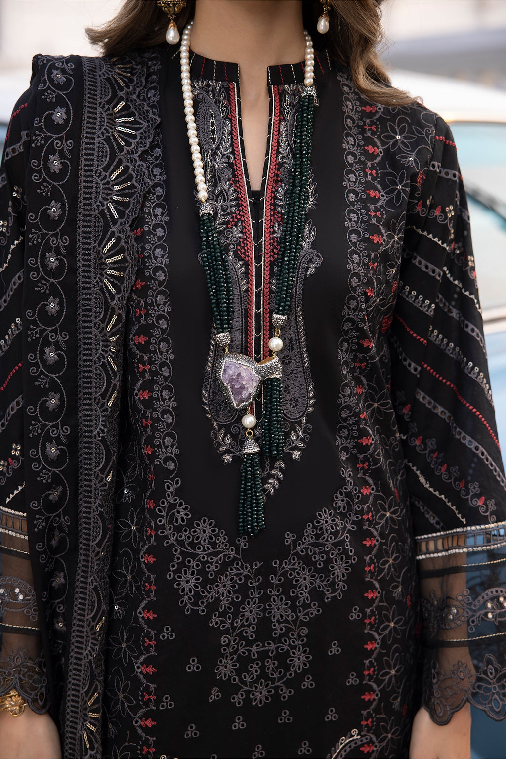 LSM | Spring Embroidered 24 | A-7 - Riwayat-e-Khas