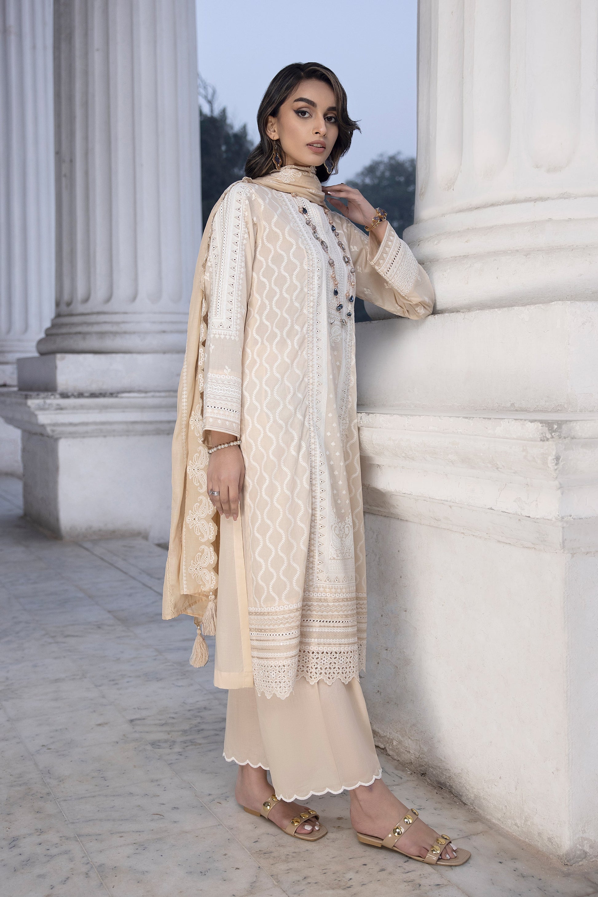 LSM | Spring Embroidered 24 | A-6 - Riwayat-e-Khas