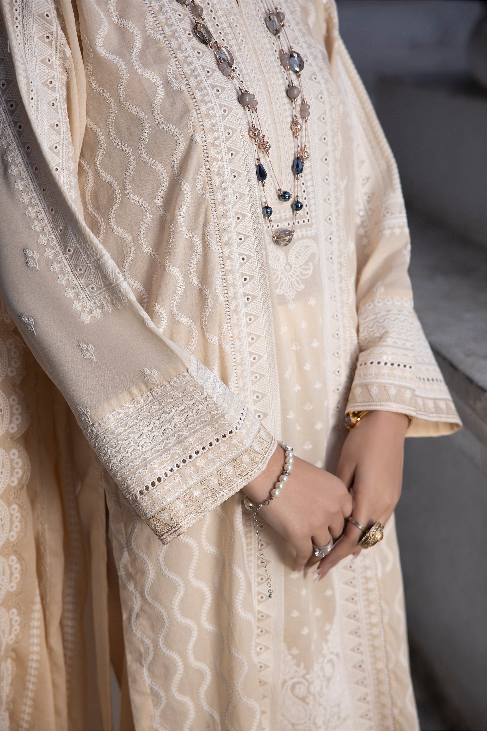 LSM | Spring Embroidered 24 | A-6 - Riwayat-e-Khas
