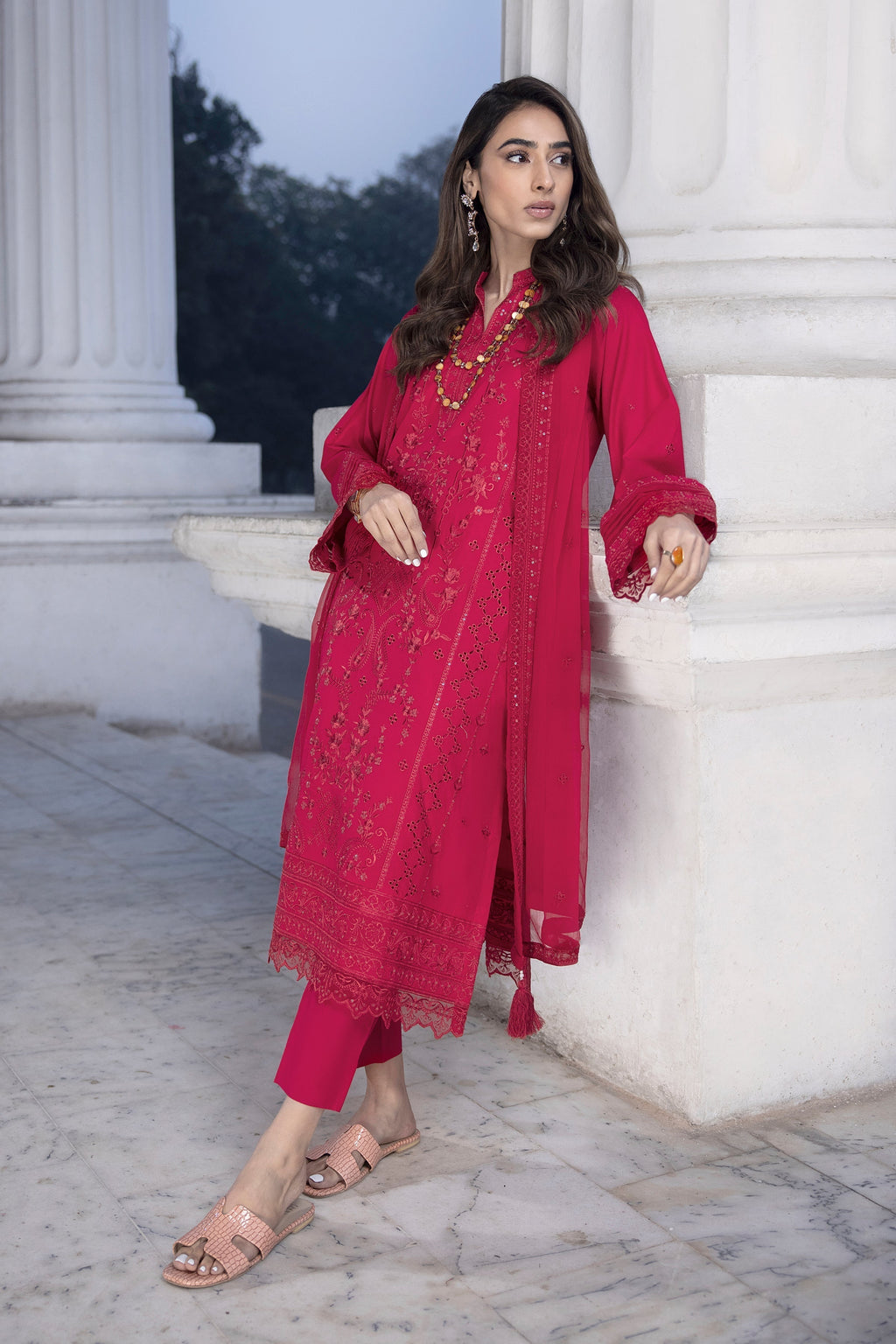 LSM | Spring Embroidered 24 | A-15 - Riwayat-e-Khas