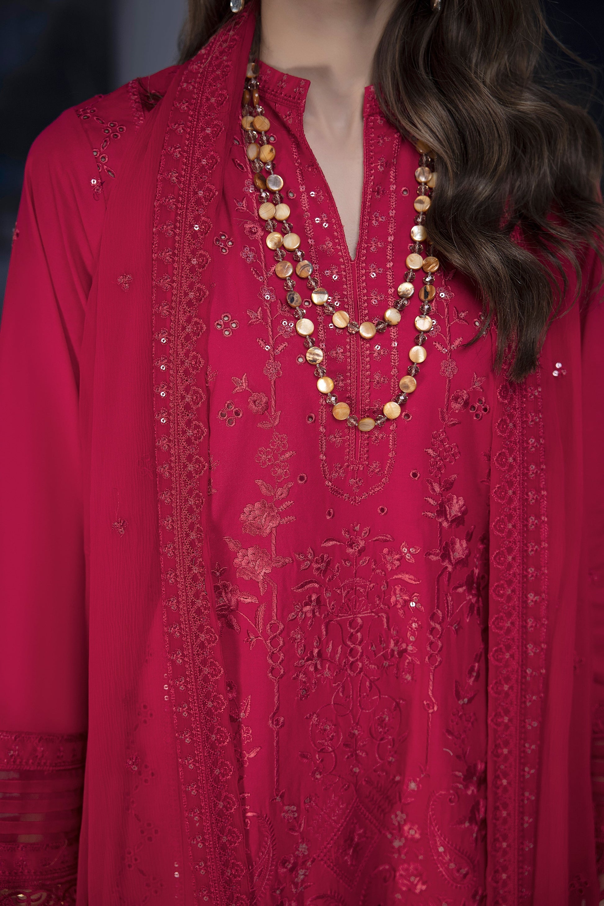 LSM | Spring Embroidered 24 | A-15 - Riwayat-e-Khas