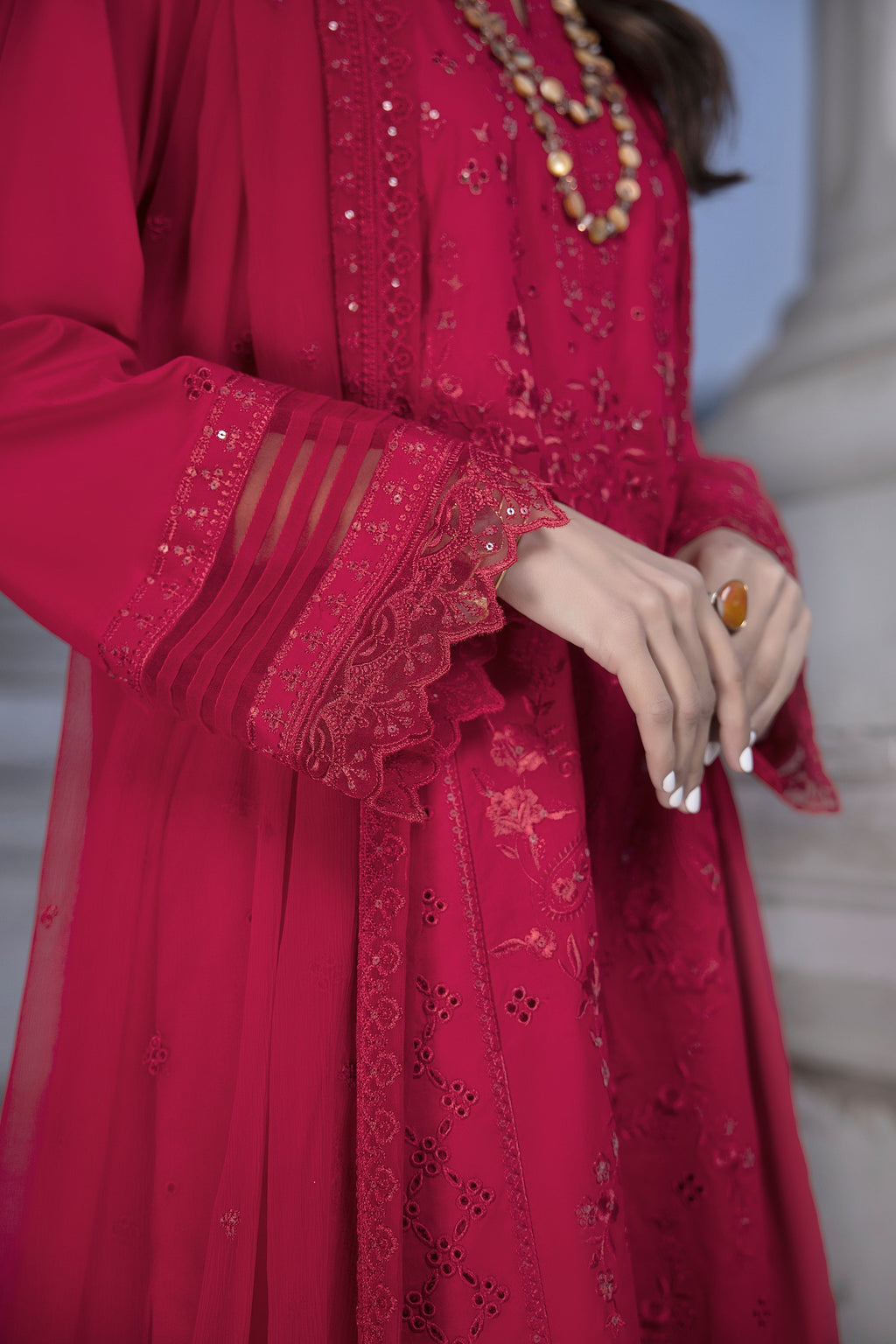 LSM | Spring Embroidered 24 | A-15 - Riwayat-e-Khas