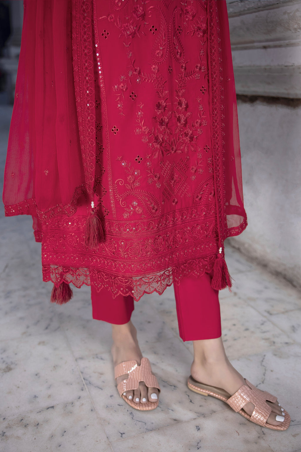 LSM | Spring Embroidered 24 | A-15 - Riwayat-e-Khas