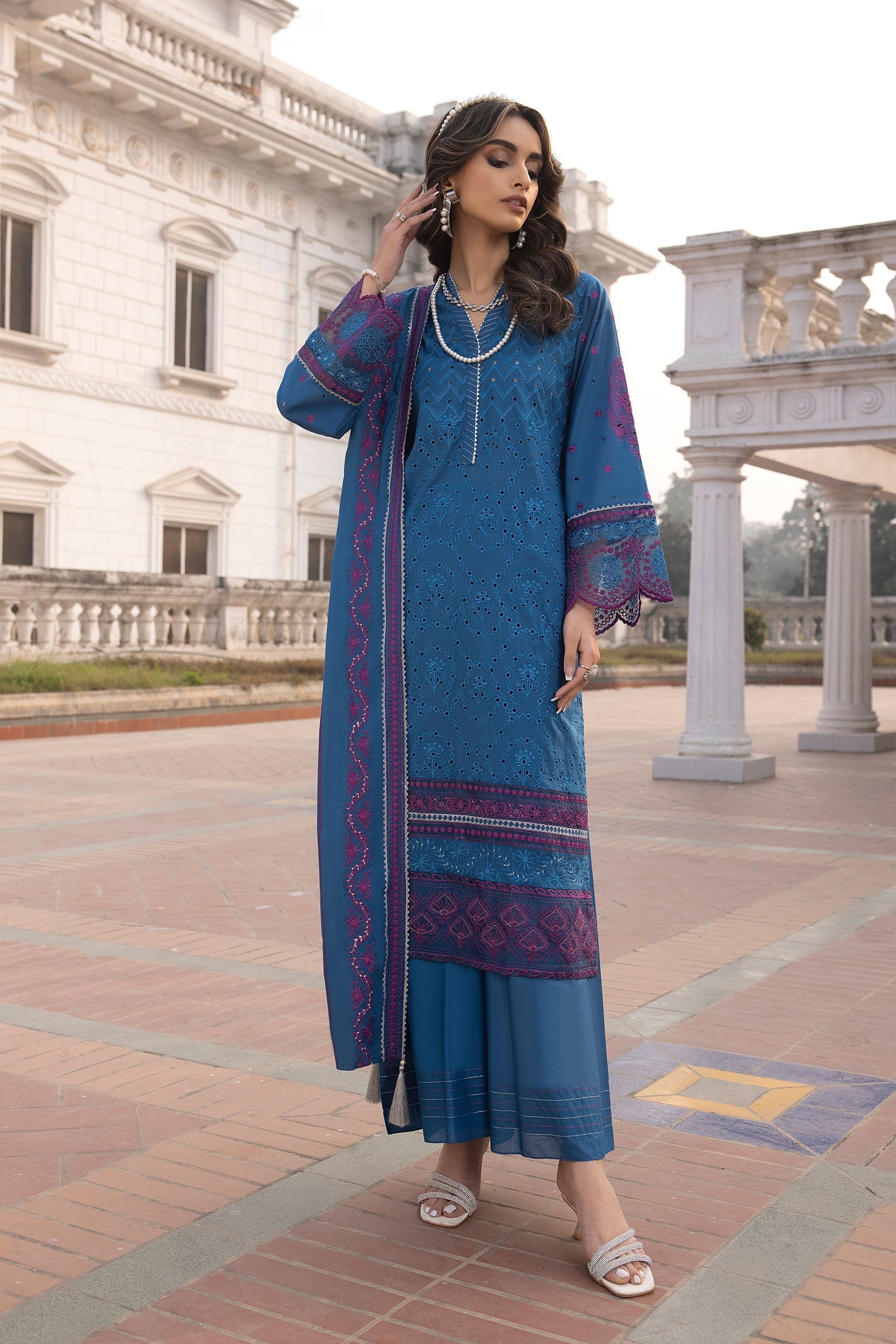 LSM | Spring Embroidered 24 | A-4 - Riwayat-e-Khas